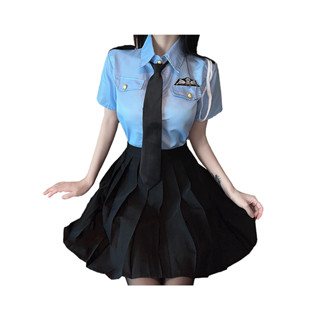 [ซื้อครบ 30.- ลดค่าส่ง 80.-] ชุดคอสเพลย์เครื่องแบบ ชุดตำรวจ ดีไซน์สวย ทันสมัย สวมใส่สบาย ไม่ร้อน ไม่ระคายตัว