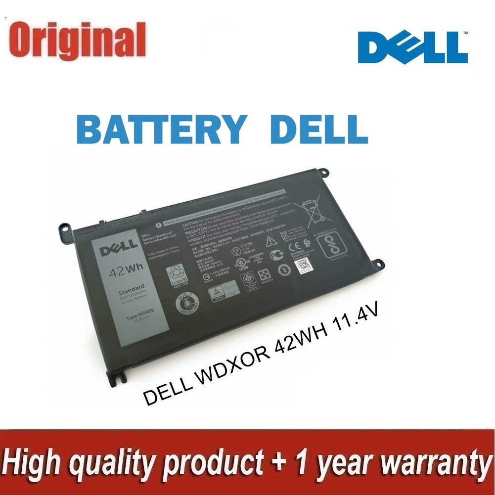 WDX0R WDXOR laptopaccu compatibel met Dell Inspiron 13 5368 5378 5379 7378 7368 14 7460 7472 15 5565 5567 5568 5578 5538 7579 7570 70 70 569 liter. 7 5767 5770 3CRH3 T2JX4 FC92N (11,4V 3600mAh