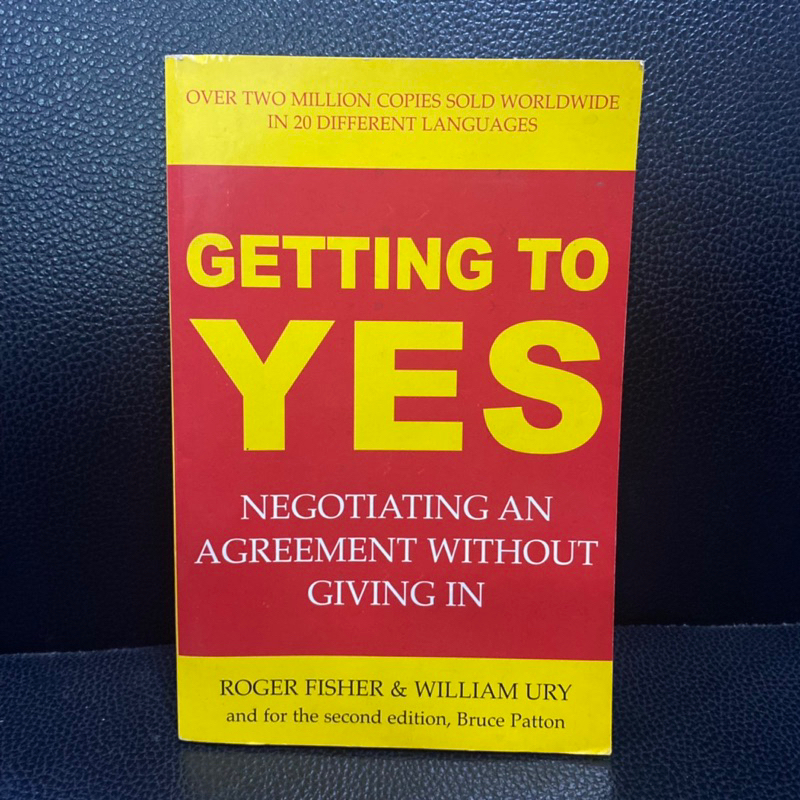 (พร้อมส่ง)หนังสือภาษาอังกฤษ Getting to Yes by ROGER FISHER & WILLIAM ...