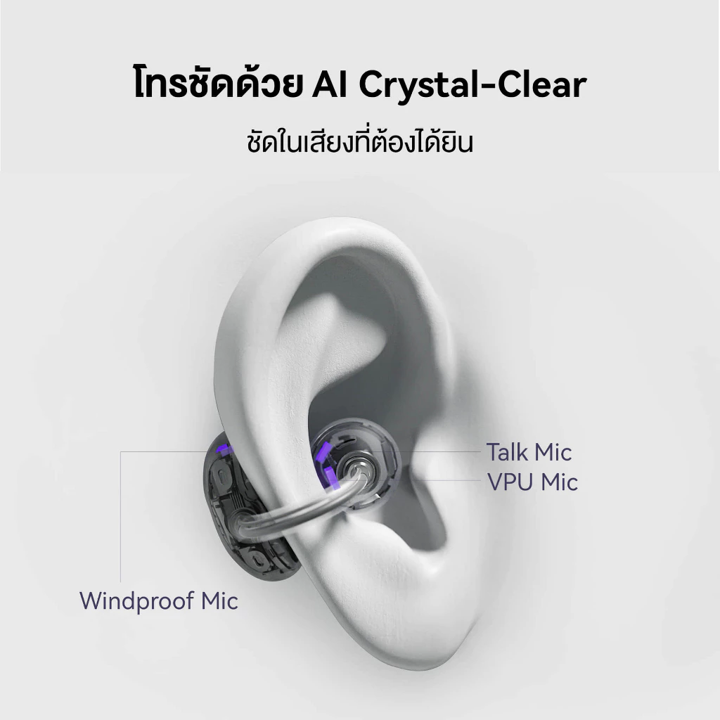 HUAWEI FreeClip หูฟัง Bluetooth 5.3 การออกแบบ C-bridge เทคโนโลยีการฟังแบบ Open-ear