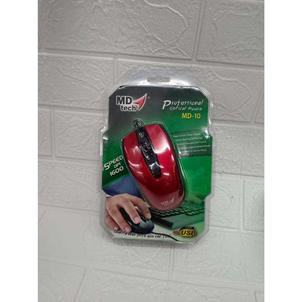 Mouse MD-TECH MD-10 แบบมีสาย 1.5 เมตร | Shopee Thailand