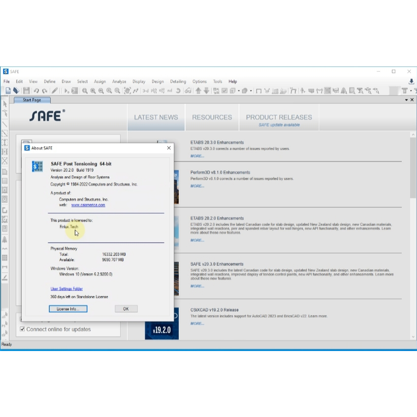 CSI SAFE 2024 v22.3 โปรแกรมวิเคราะห์และการออกแบบระบบพื้น สำหรับ Windows ...