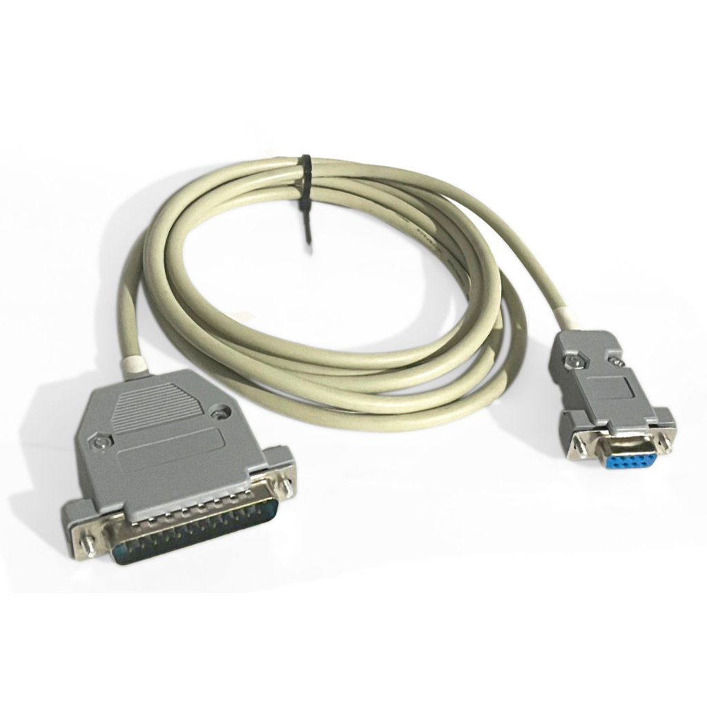 DB25 to DB9 Male/Female Dsub Cross Wired Serial Null Modem Cable