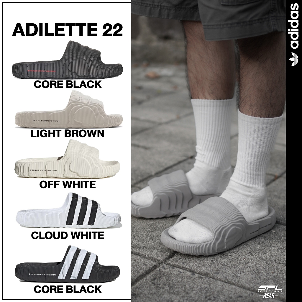 Adidas Collection รองเท้าแตะ รองเท้าแฟชั่น Adilette 22 Slides ID4925 ...
