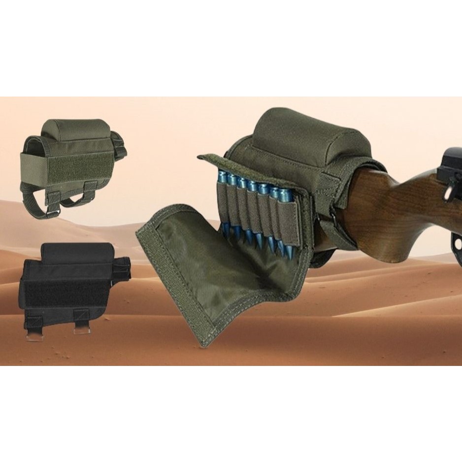 รองแก้มไรเฟิน ( Rifle Cheek Rest ) พร้อมแผง ใส่ลูก ได้ 7 ลูก ใช้สำหรับ ...