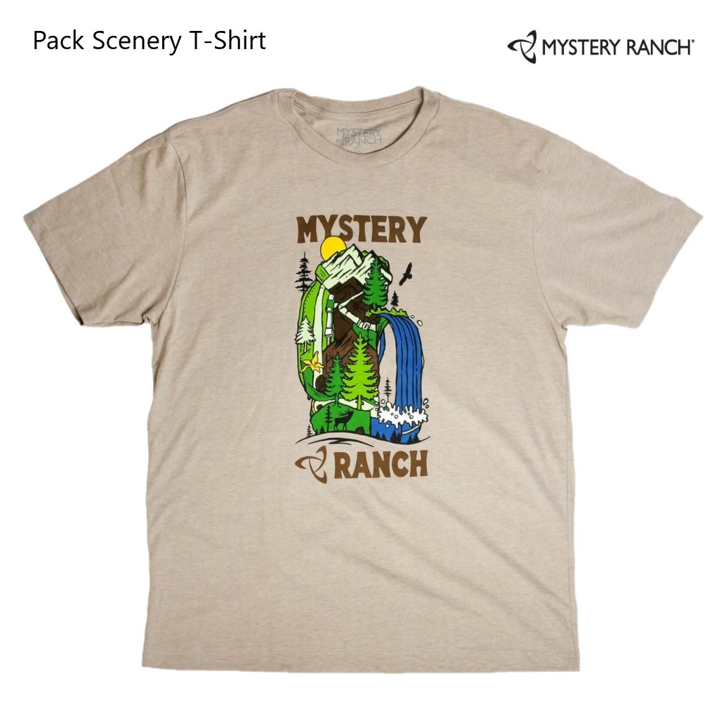 Mystery Ranch Pack Scenery T-Shirt เสื้อยืดสำหรับสวมใส่แบบลำลอง ระบาย ...