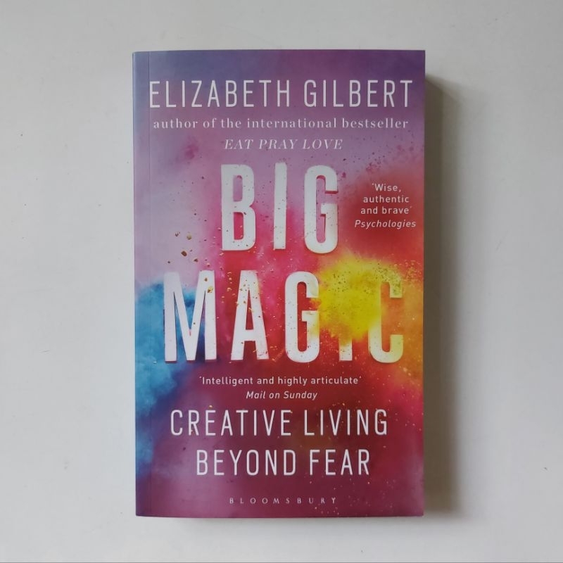 หนังสือ Big Magic Creative Living Beyond Fear Elizabeth Gilbert Shopee Thailand