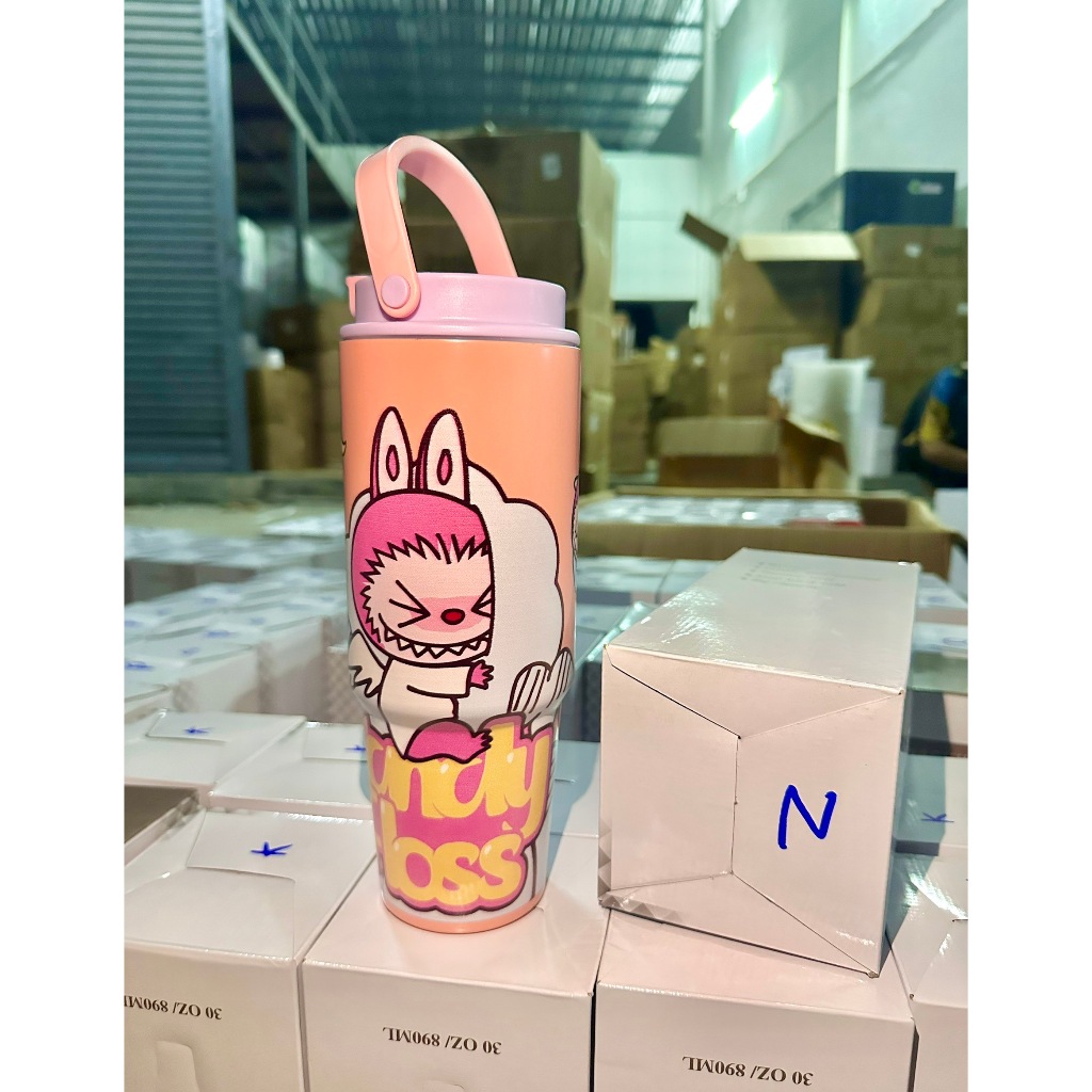แก้วเยติLabubu แก้วLabubu แก้วลาบูบู้ สแตนเลส 890ml | Shopee Thailand