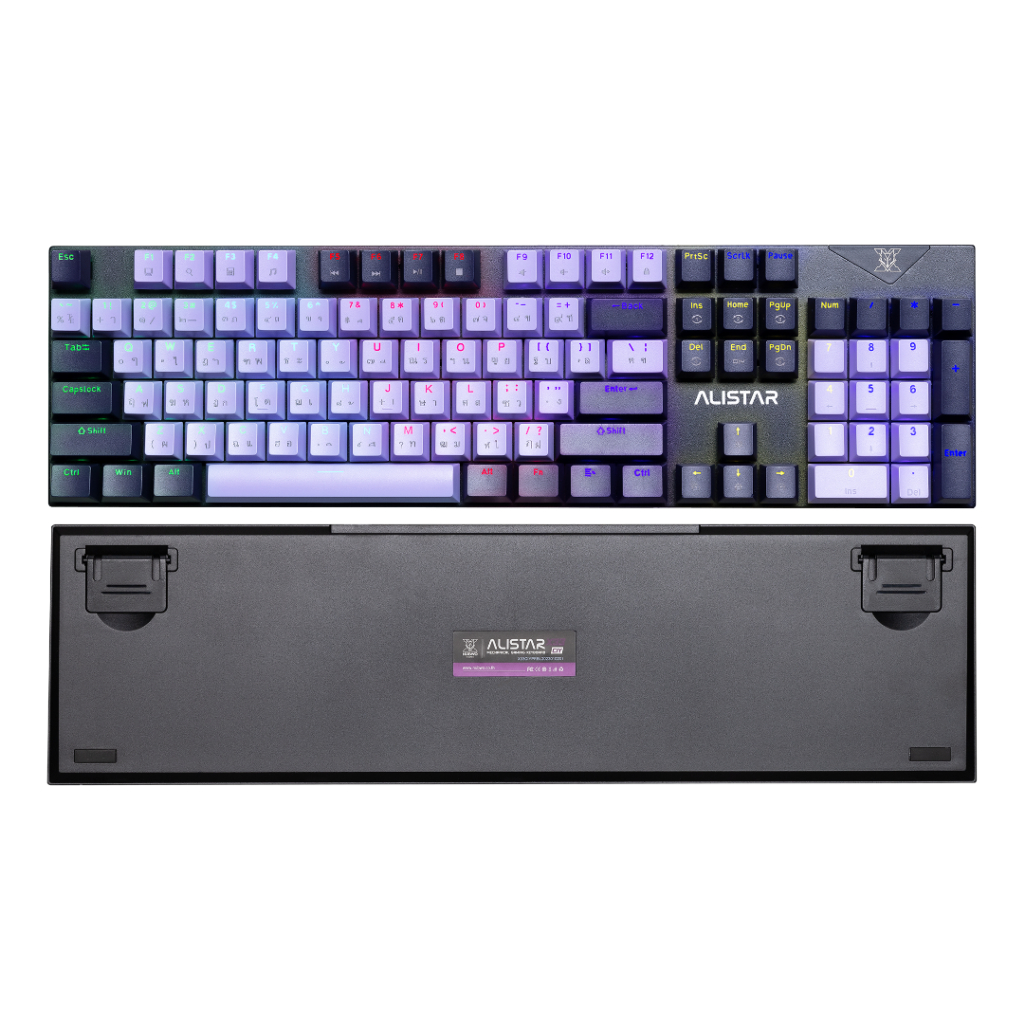 คีย์บอร์ด Nubwo X62 Keyboard Gaming คีย์บอร์ดเกมมิ่ง คีย์บอร์ดแมคคานิคอล Blue Switch ประกันศูนย์ไทย