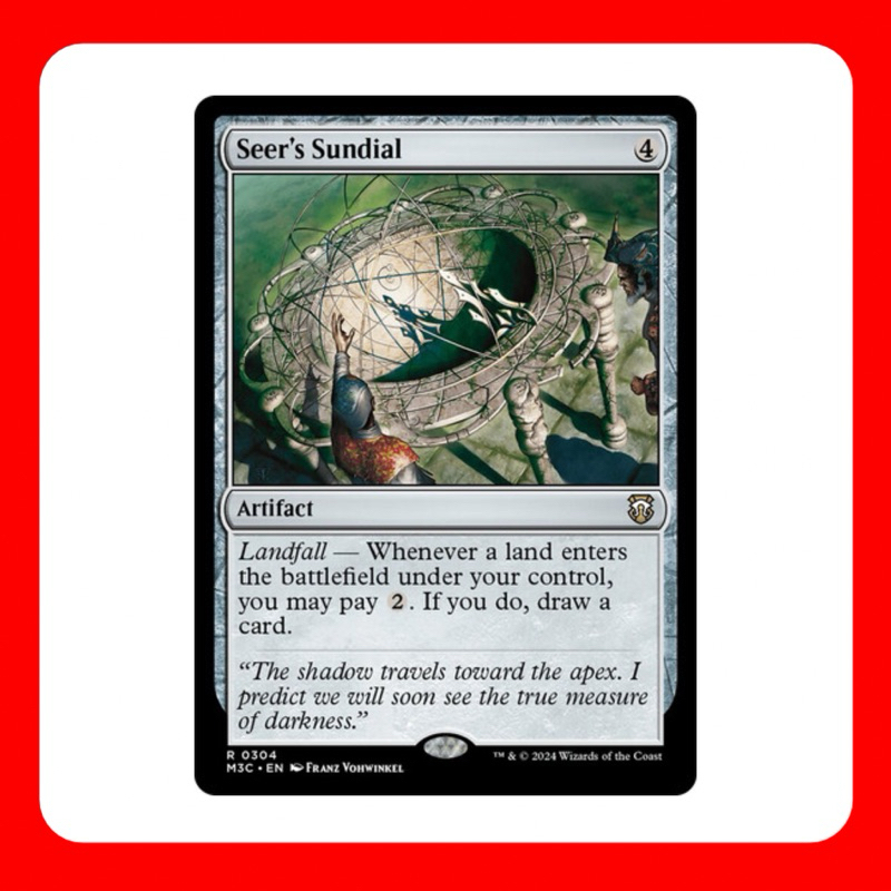 [MTG] Seer's Sundial [M3C] [ARTIFACT] [RARE] [NORMAL] [ENG] (การ์ดเมจิค ...