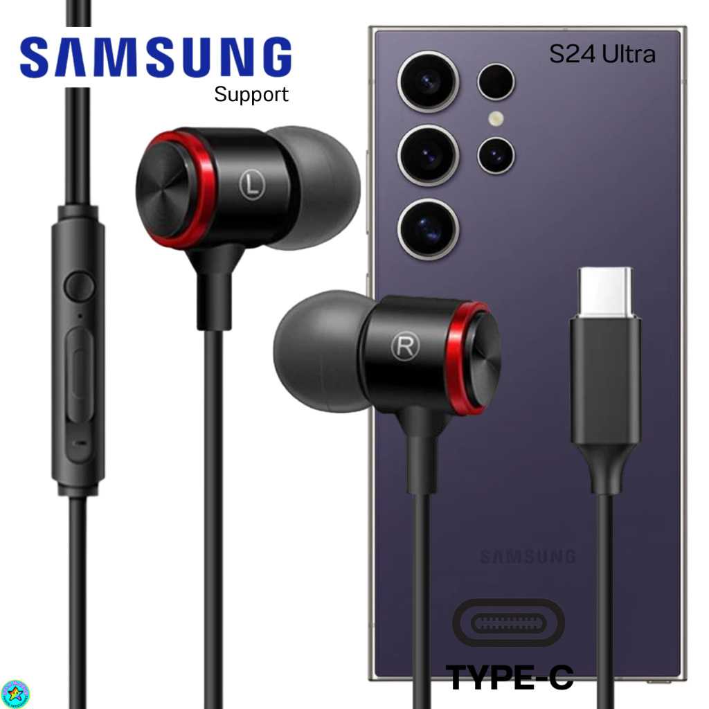 หูฟัง สมอลทอล์ค สำหรับ Samsung Type-C In-Ear Extra Bass เสียงดี เบสหนัก ...