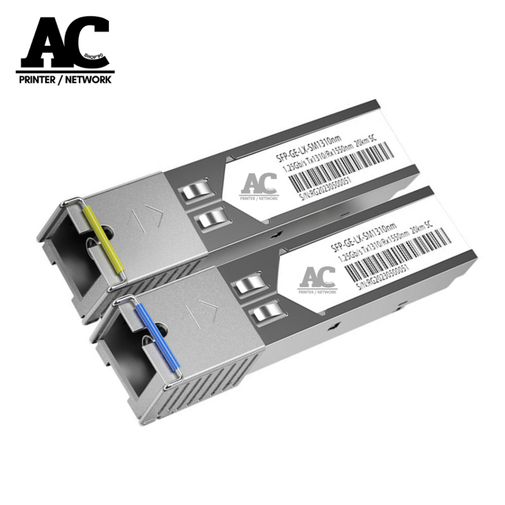 1คู่ โมดูล SFP module sc [BiDi] Gigabit 20กิโล Gigabit SFP โมดูล BiDi ...