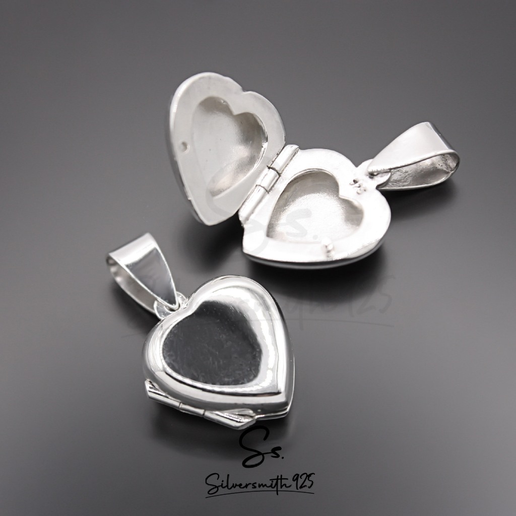 Locket Silver จี้ล็อกเก็ตรูปหัวใจ เงินแท้ 92.5% สลักชื่อฟรี | Shopee ...