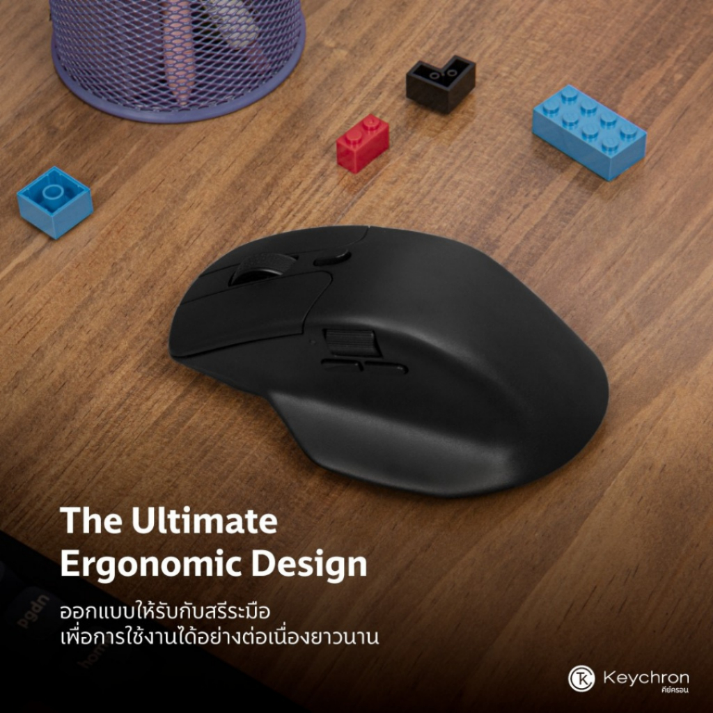 เมาส์ Keychron M6 Wireless Mouse เมาส์ไร้สาย Ergonomic by UTECH ...