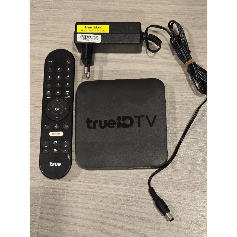 กล่อง True ID กล่องดิจิตอล TV พร้อมรีโมท และหม้อแปลง เปิดติด เชื่อมต่อ ...
