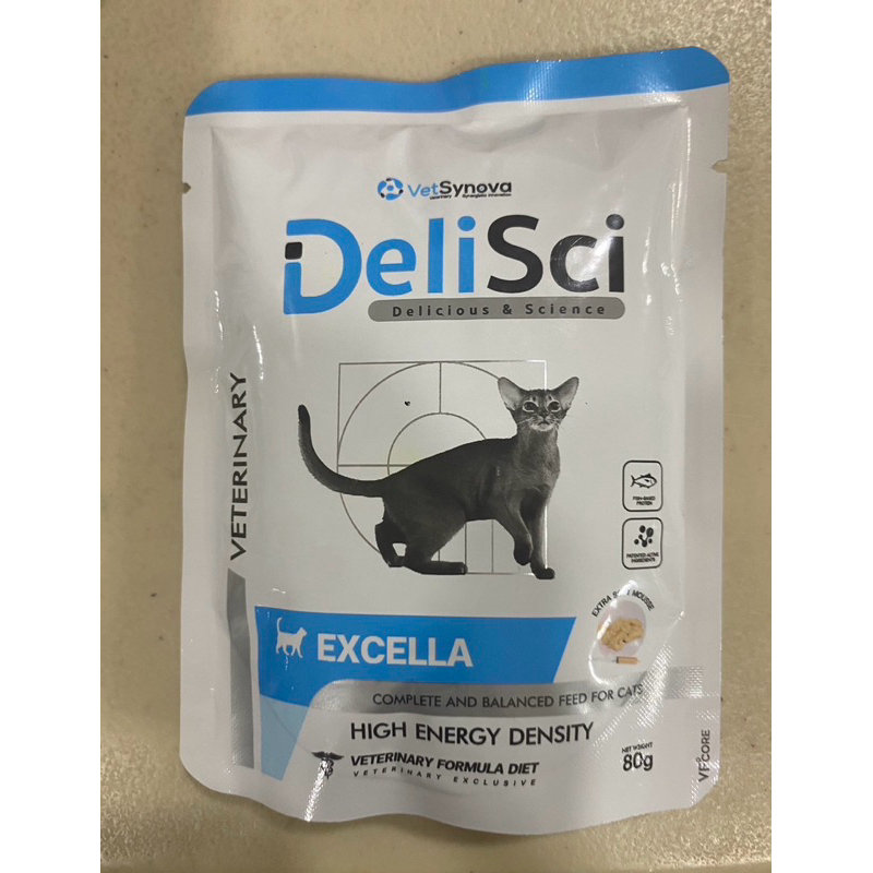 Deli Sci Excella อาหารแมวป่วยหลังผ่าตัด หรือกำลังพักฟื้นให้พลังงานสูง ...