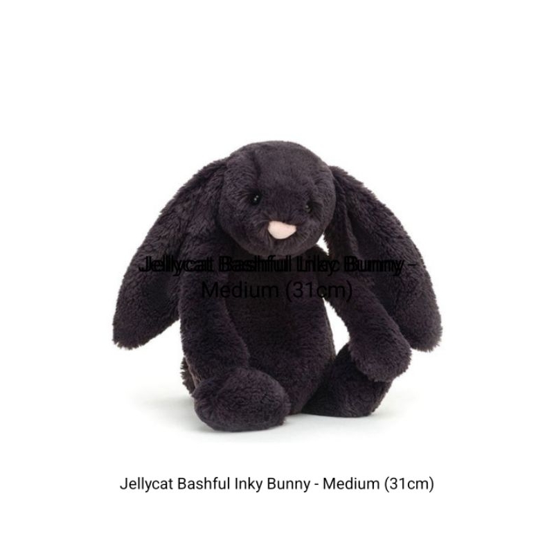 (ของแท้ 100%) Jellycat Bashful Inky Bunny - Medium (31cm) | Shopee Thailand
