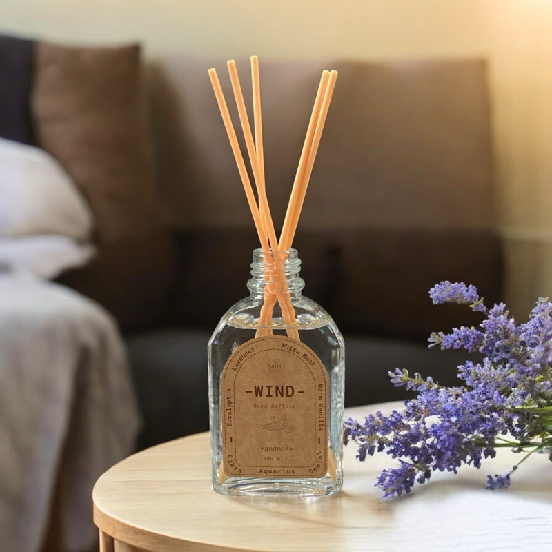 Kalm reed diffuser กลิ่น Wind ก้านไม้หอมตามราศีธาตุ | Shopee Thailand