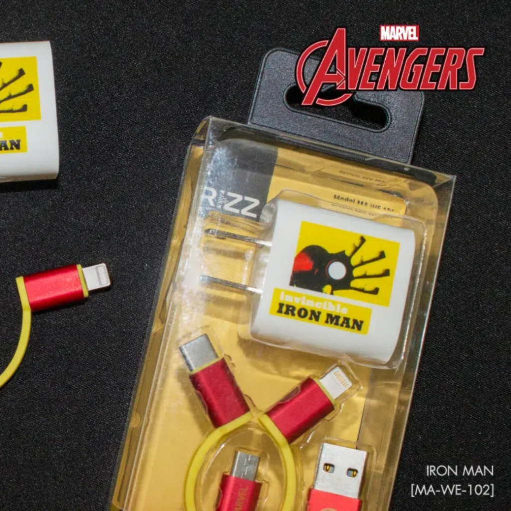 ชุดชาร์จ Rizz Marvel 2in1 Wall1A Model MA-WE-101 / MA-WE-102 (หัว+สาย ...