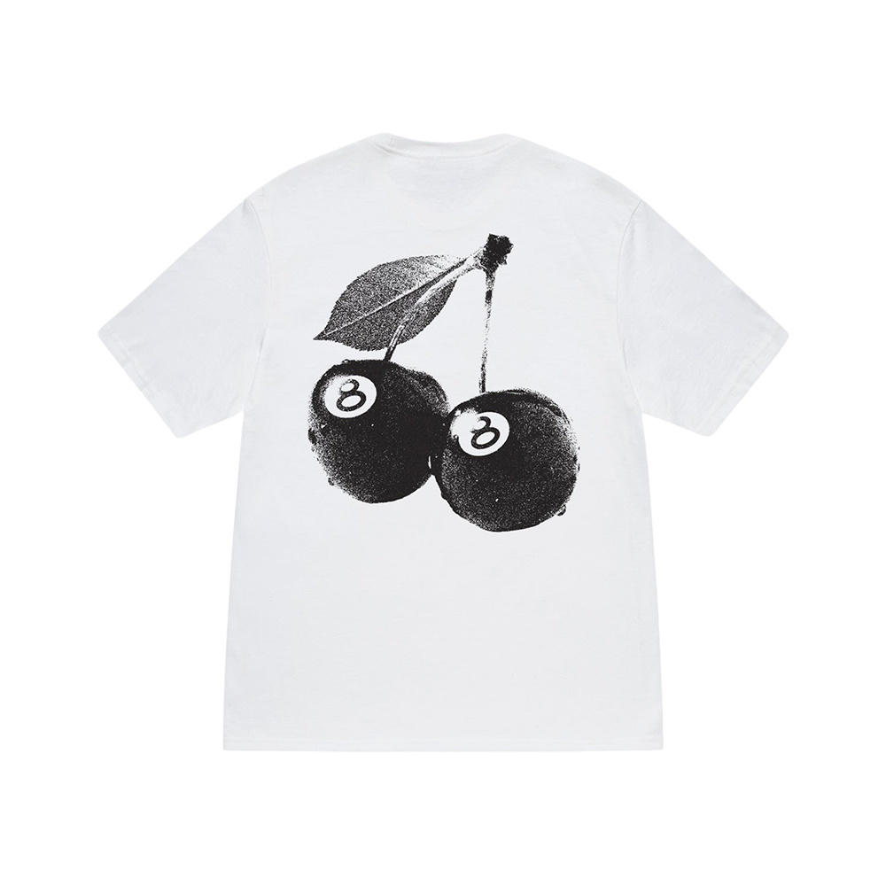 Stussy Cherries T-Shirt US (White, Black, Fog, Storm, Orchid, Moss ...