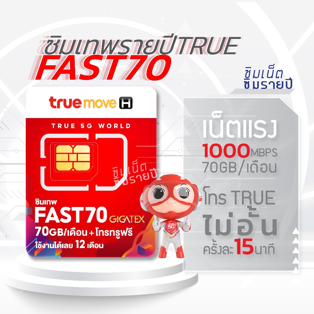 ซิมเทพ Fast 70 ซิมเทพทรู ซิมเน็ตรายปี ซิมเทพรายปี ซิมเน็ต ซิมรายปี sim ...