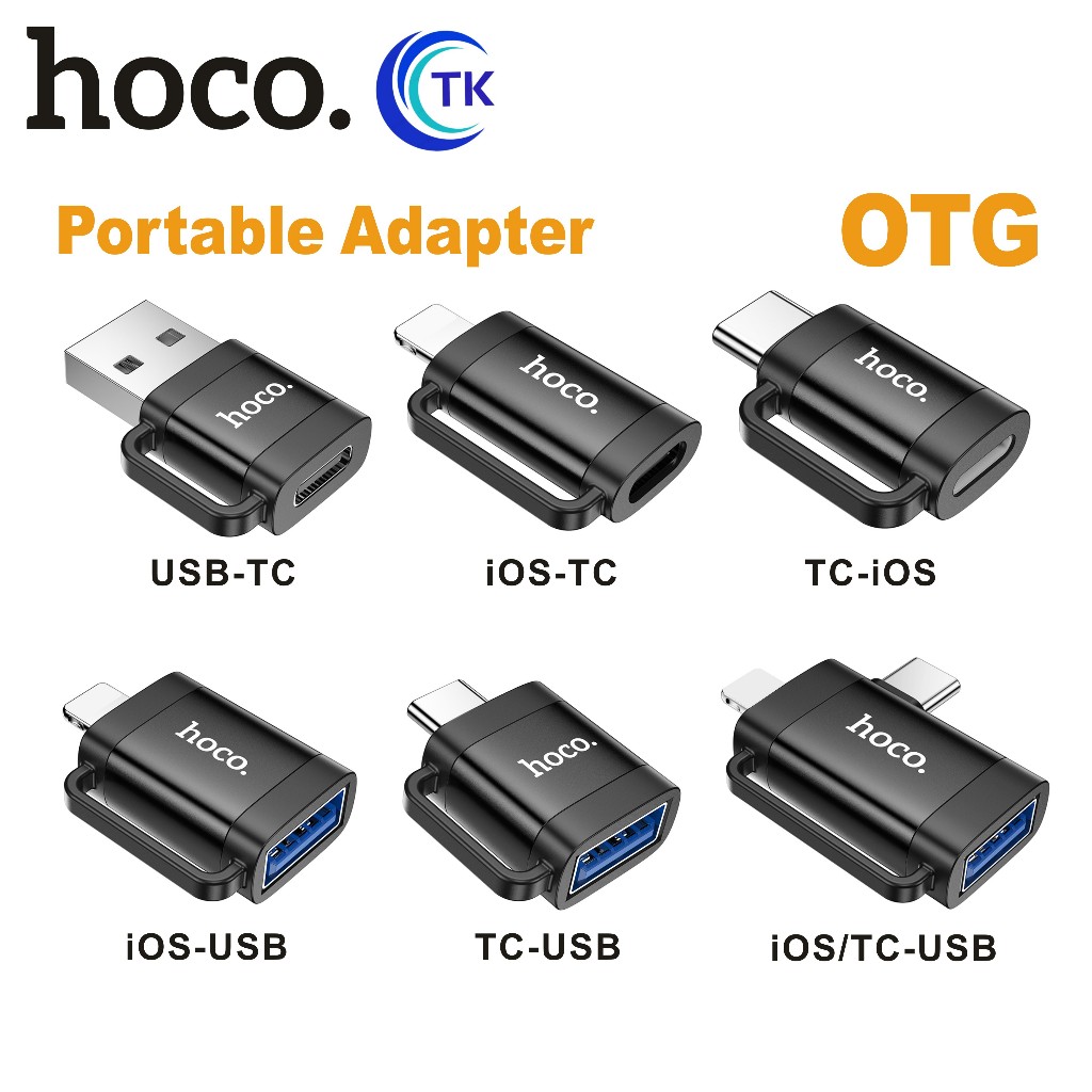 HOCO UA31 ตัวแปลงสัญญาณ Adapter OTG อะแดปเตอร์ มี 6 ชนิด รองรับการชาร์จ ...
