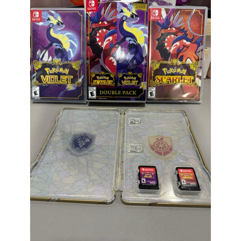 พร้อมส่ง♥️มือสอง Double Pack Pokemon Violet & Scarlet (แผ่นเกมแพ็คคู่ ...
