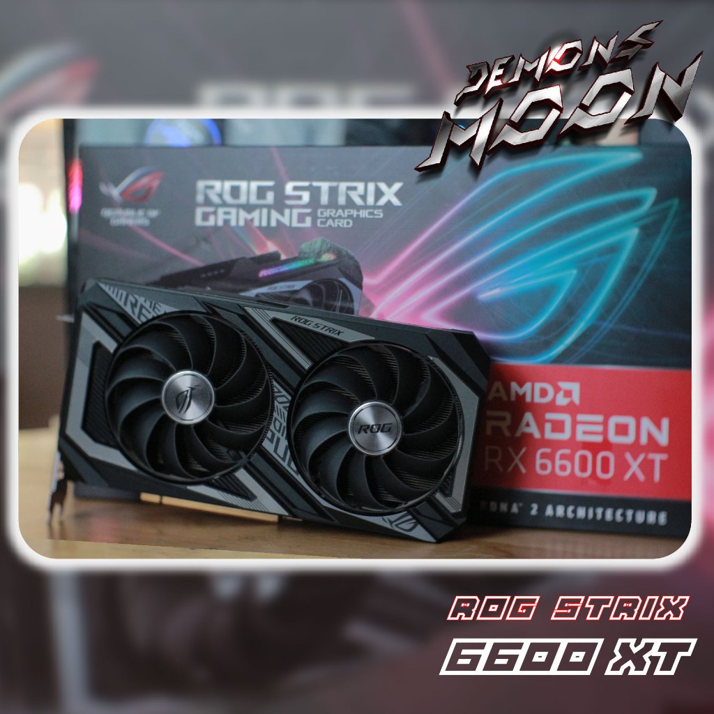 Asus ROG STRIX RX6600XT 8GB กาดจอ vga gpu ประกัน asus 2026 | Shopee ...