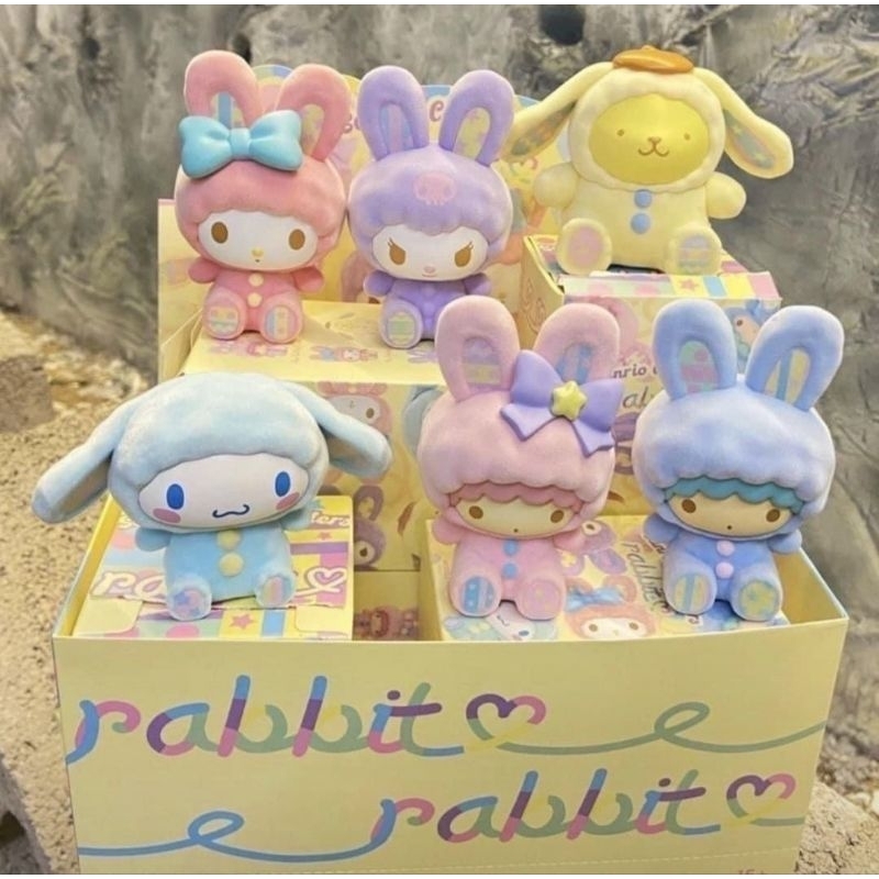 โมเดล Sario Character Rabbit น่ารักน่าสะสม ตั้งโชว์ เซ็ตมี 6 ตัว 6 แบบ ...