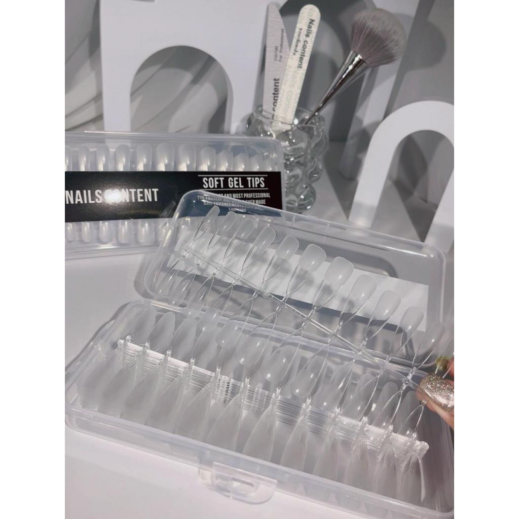 PVC เจลลี่เนื้อ soft gel Nails content ปริมาณ 240 ชิ้น เกรดดีที่สุด ...