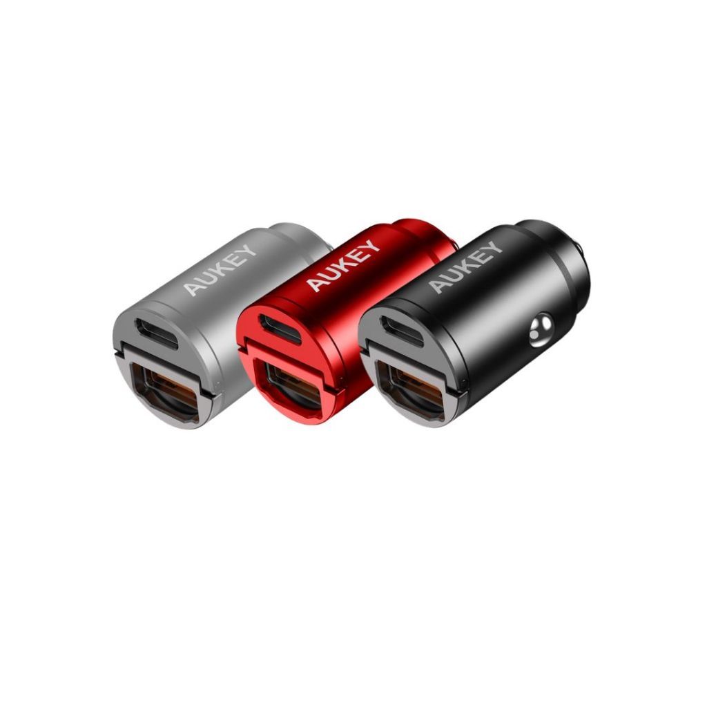 KD530030W-02 - Caricatore 2 USB 1C e 1A - GaN 30W Power Delivery - Bianco - Alpha Elettronica