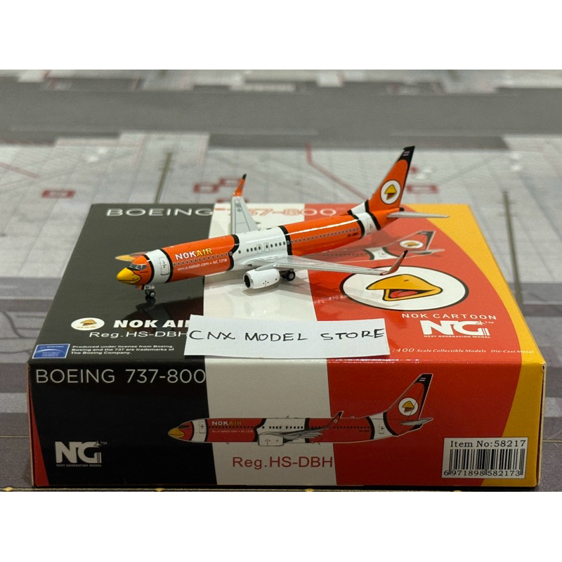 โมเดลเครื่องบิน Nok Air Boeing 737-800 HS-DBH Scale 1:400 By NG Models ...
