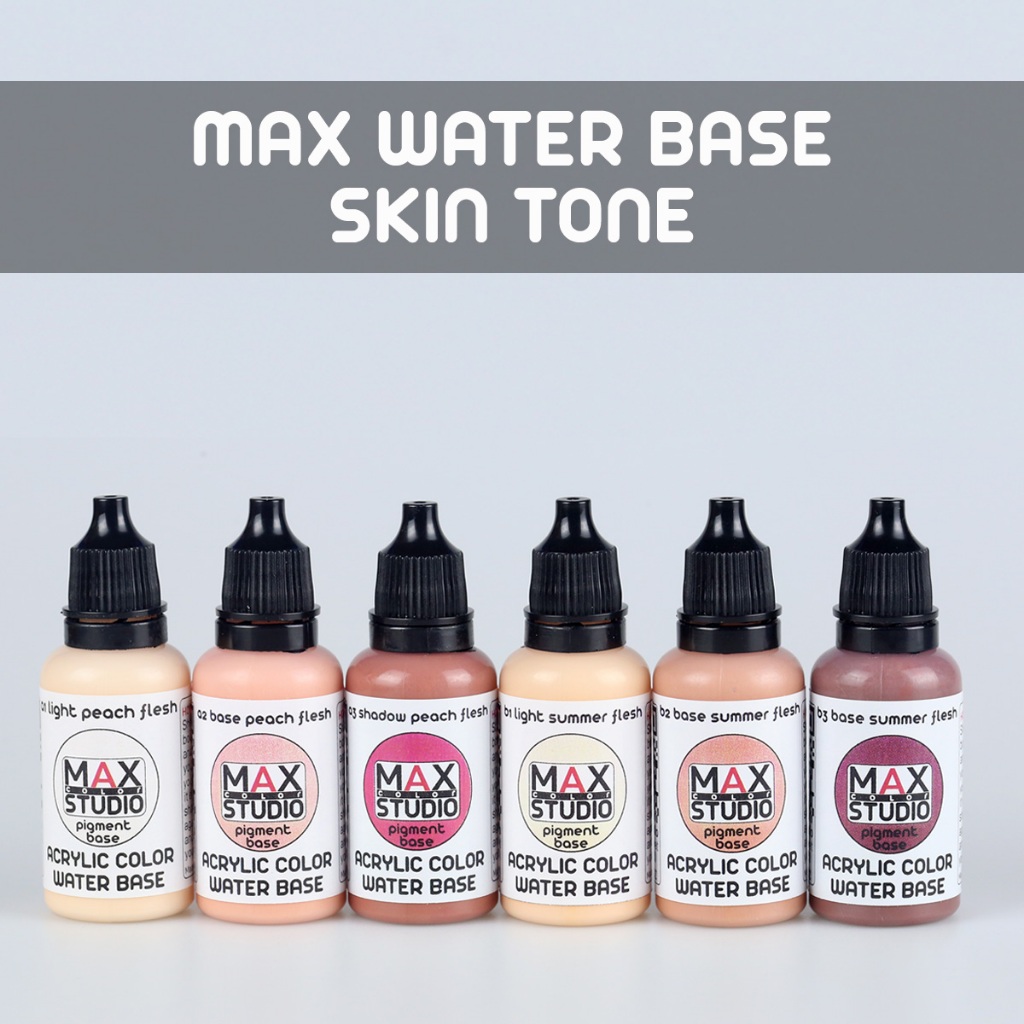 noA1-B3 MAXCOLOR WATER BASE สีทำโมเดล สูตรน้ำ สำหรับทาและพ่น | Shopee ...