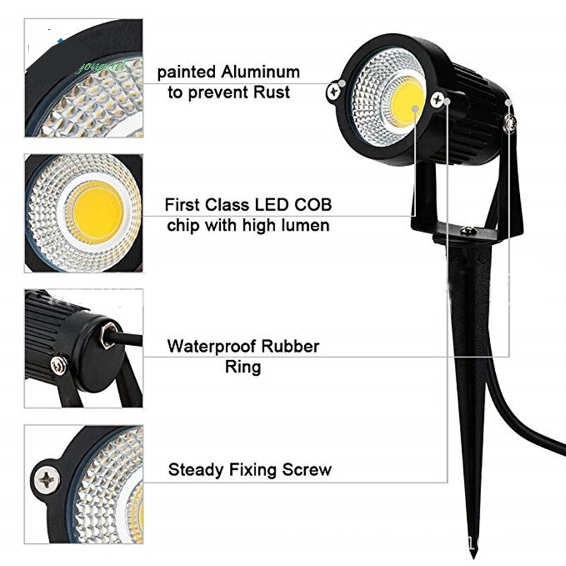 NEW 10pcs COB LED Lawn Light Waterproof 5W 12V/220V Garden Street Flood ...
