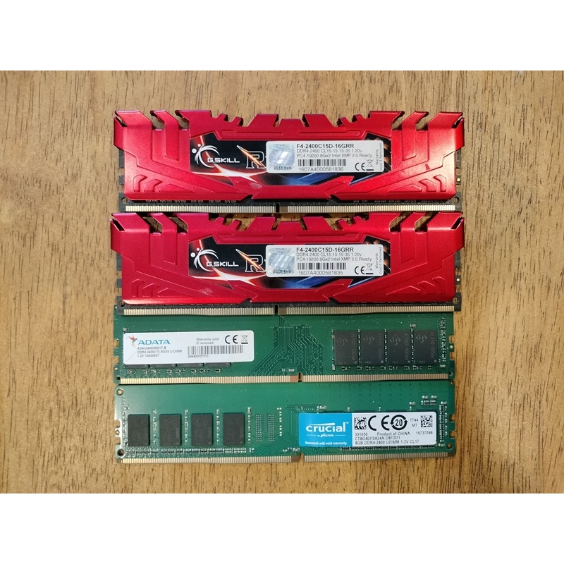 RAM PC แรม (หน่วยความจำ) G.SKILL RIPJAWS + RAM BRANDS DDR4/2666 8X4 32G ...
