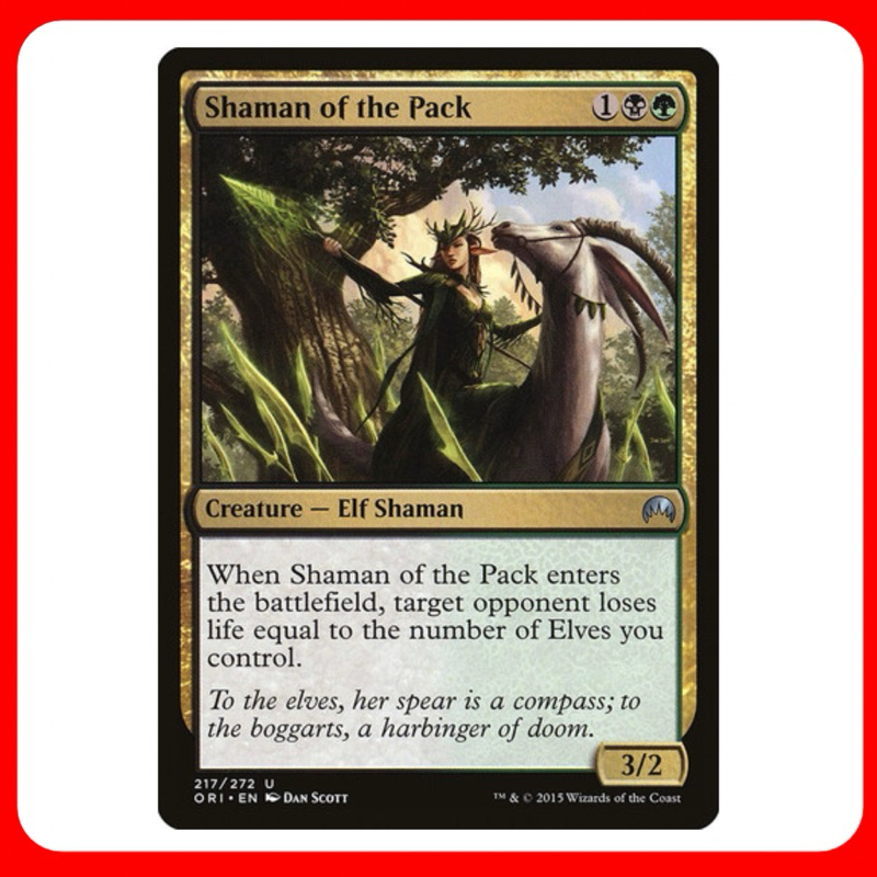 [MTG] Shaman of the Pack [ORI] [MULTI] [UNCOM] [NORMAL] [ENG] (การ์ดเม ...