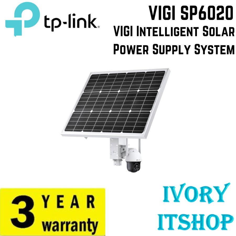 TP-Link VIGI SP6020 แผงโซลาร์เซลล์ IP66 กันน้ำกันฝุ่น VIGI Intelligent ...