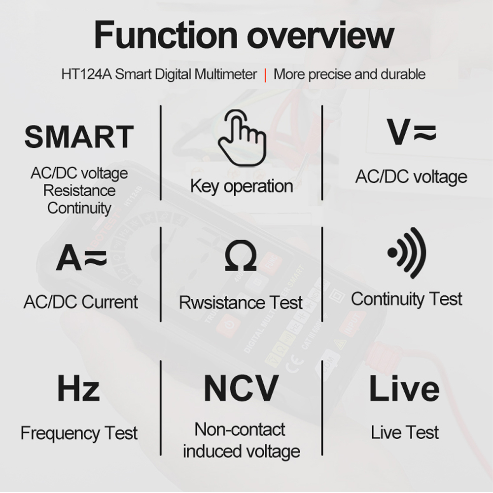 มาถึงภายใน-3-วัน-habotest-ht124b-มัลติมิเตอร์ดิจิทัล-ac-dc-นับ-4000-ครั้ง-สําหรับทดสอบแรงดันไฟฟ้า