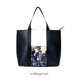 กระเป๋า Tote Bag มีซิป สะพายข้าง Akaneg Form (AKZ-CNEWS)