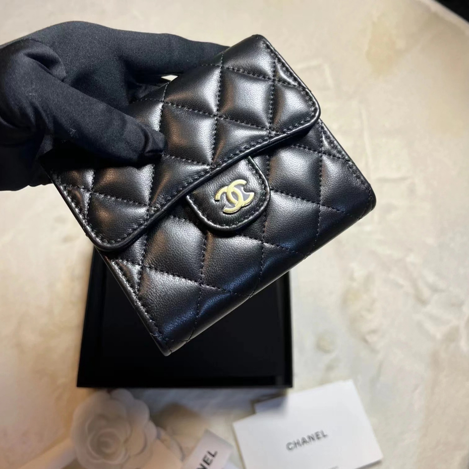 chanel-cf-wallet-collection-calfskin-ชาแนล-กระเป๋าเงินมือ