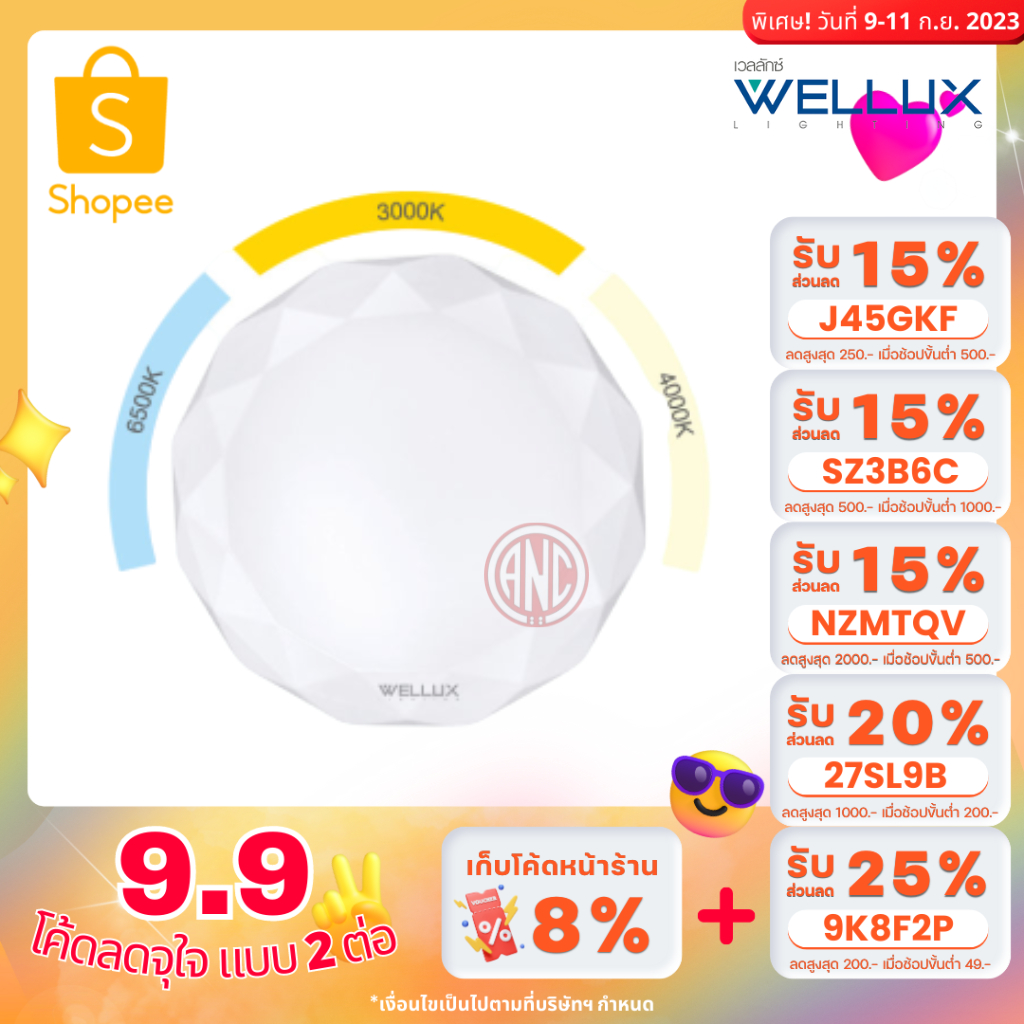 wellux-โคมเพดานกลม-led-41-5-cm-3-color-เดย์ไลท์-คูลไวท์-วอร์ม