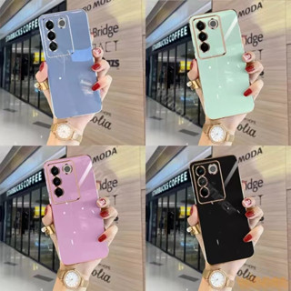 สินค้าไหม่ เคส TPU ขอบเงา เคสสีพาสเทล Vivo Y17s V29 Y36 Y27 Case Y36 4G Y36 4G Y27 4G Y27 5G เคสโทรศัพท์กันกระแทก