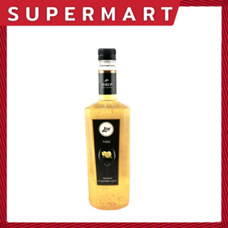 SUPERMART Lin Yuzu Premium Flavoured Syrup 750 ml. น้ำเชื่อมกลิ่นส้มยูซุ ตรา ลิน 750 มล. #1108169