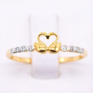 แหวนหงส์คู่ ประกบกันเป็นรูปหัวใจ 🦢❤️🦢 ME615