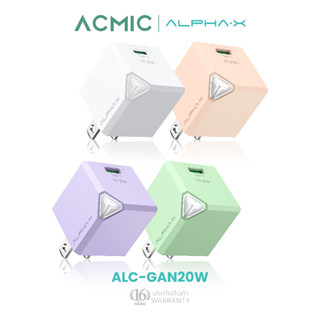 [สินค้าใหม่]ALPHA·X ALC-GAN20W หัวชาร์จเร็ว PD20W Adapter Fast Charge Quick Charge รับประกันสินค้า 16 เดือน