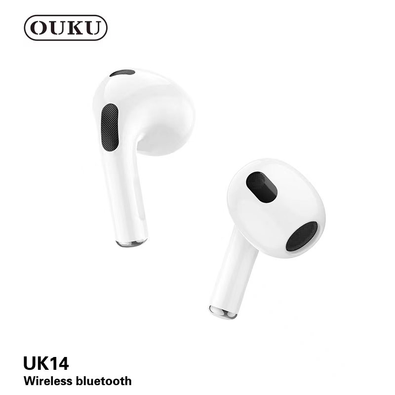ของแท้100-รับประกัน-1-เดือน-new-ouku-uk14-headset-compact-qulity-หูฟังบลูทูธ-หูฟังบลูทูธไร้สาย-กล่องชาร์จไร้สาย