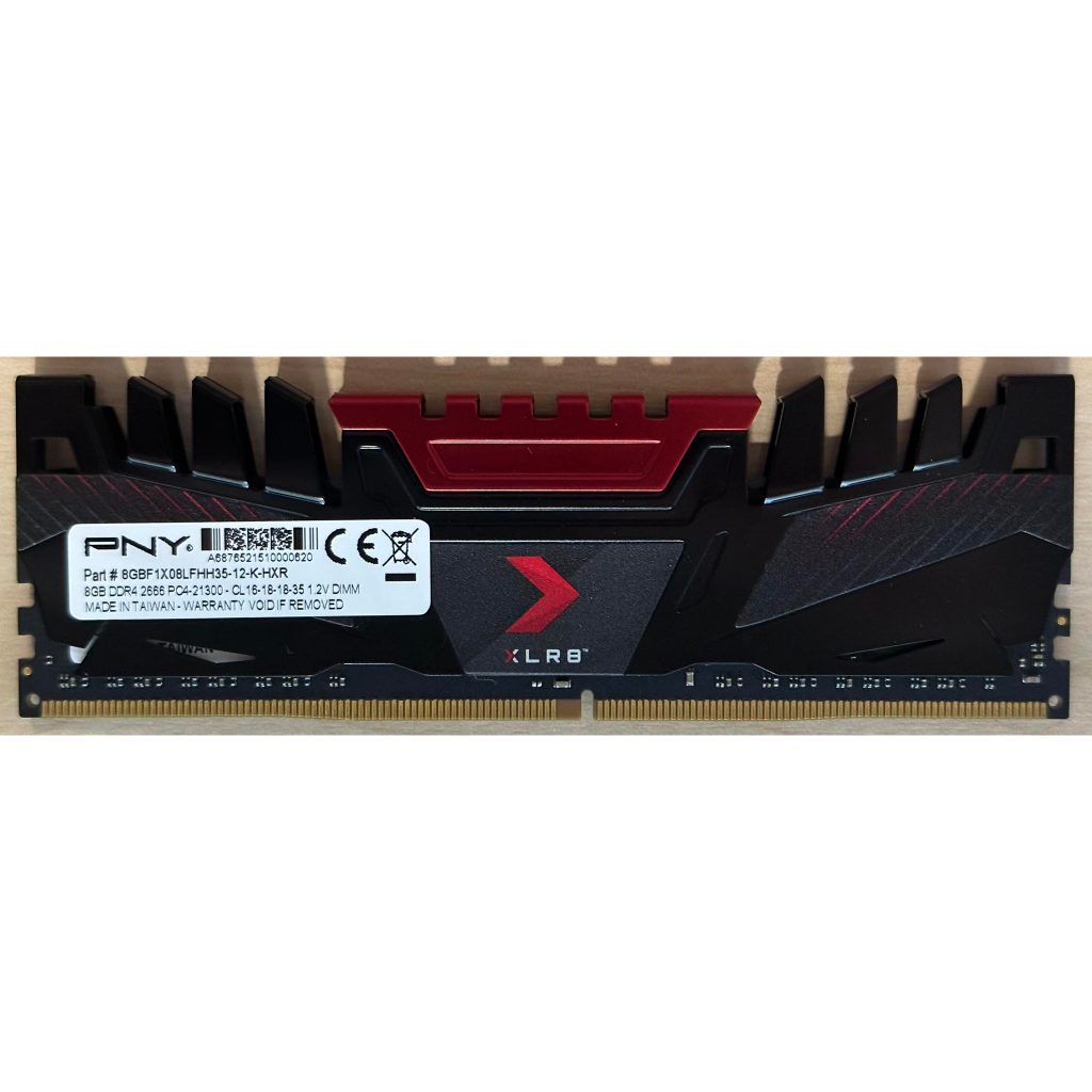 ram-หน่วยความจำ-pny-8gb-xlr8-ddr4-2666mhz-ใช้งานปกติ-ประกันlt