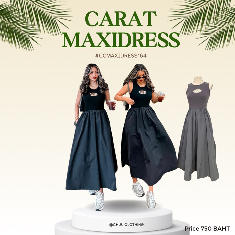 carat-maxidress-พร้อมส่ง-ลด5-เหลือ-713-บาท-จาก-750-บาท