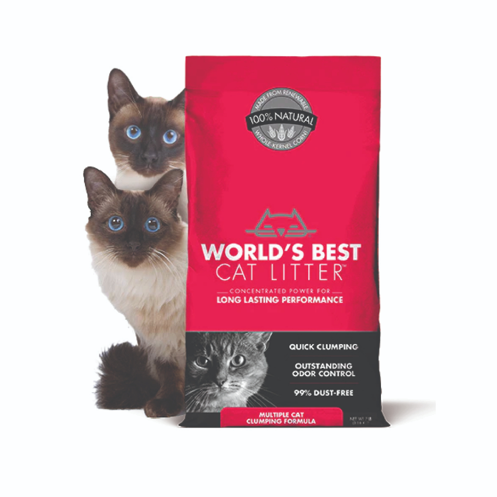 World's Best Cat Litter Multiple Cat Unscented สูตรมัลติเปิ้ล แคท ถุงสี