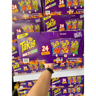 ขนม นำเข้า USA Takis Flavor Pack, 24 Count, 2 ounce bags ราคา 1190 - บาท